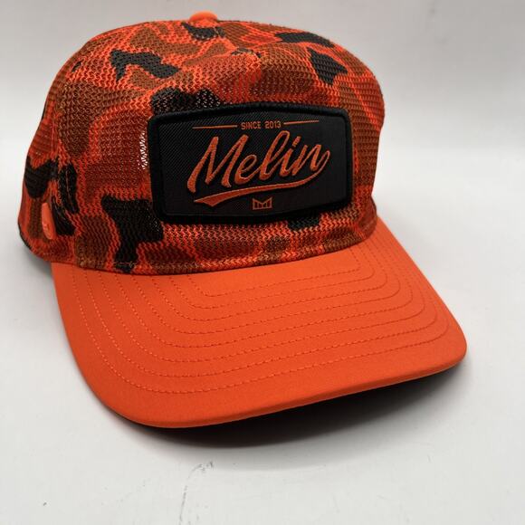 Melin Other - Melin Men's Orange Camo Mesh Snapback Hat